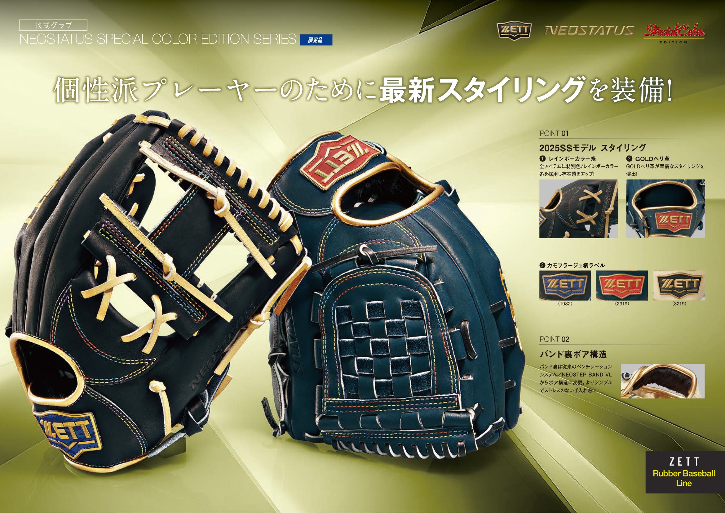 軟式グラブ ネオステイタスSCE 二塁手・遊撃手用 サイズ:4