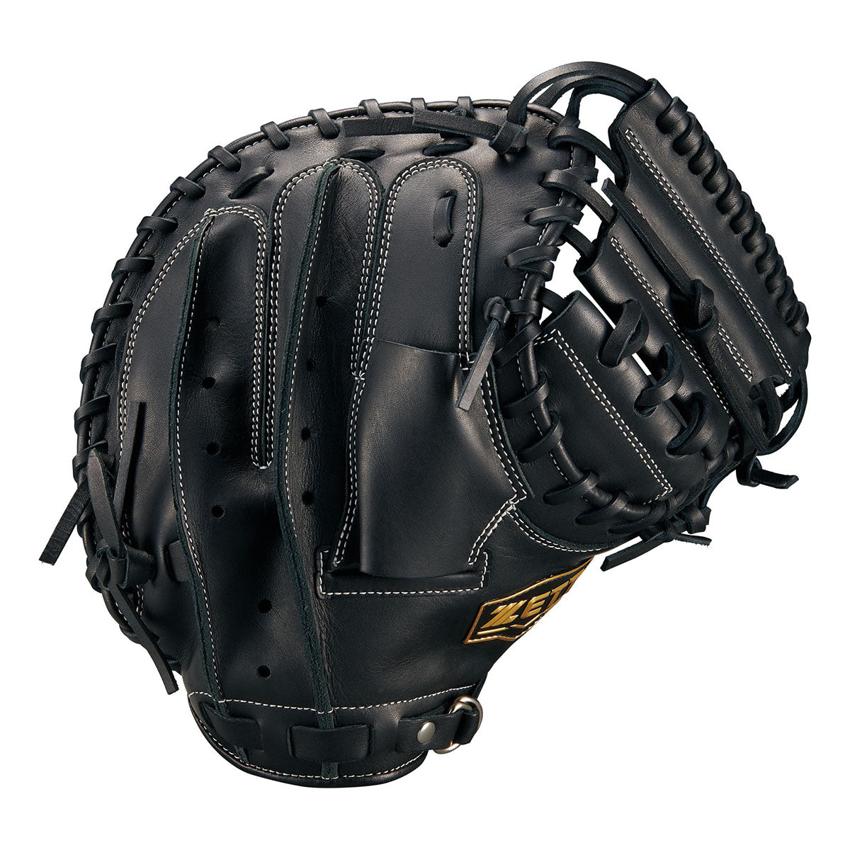 レザー製野球グローブ 黒 青ステッチキャッチャーミット軟式 レザー製野球グローブ 黒 青ステッチキャッチャーミット軟式 レザー製