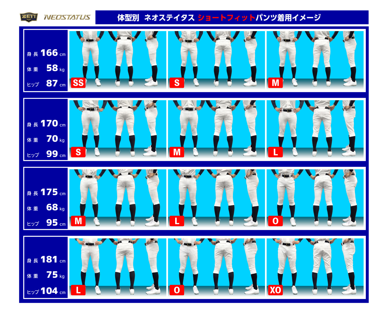 ネオステイタス ショートフィットパンツ | 【ZETT】ゼットベースボール