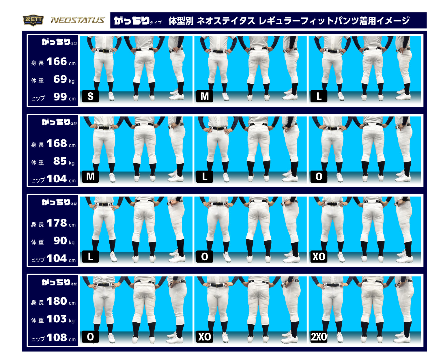 ネオステイタス レギュラーフィットパンツ | 【ZETT】ゼットベース