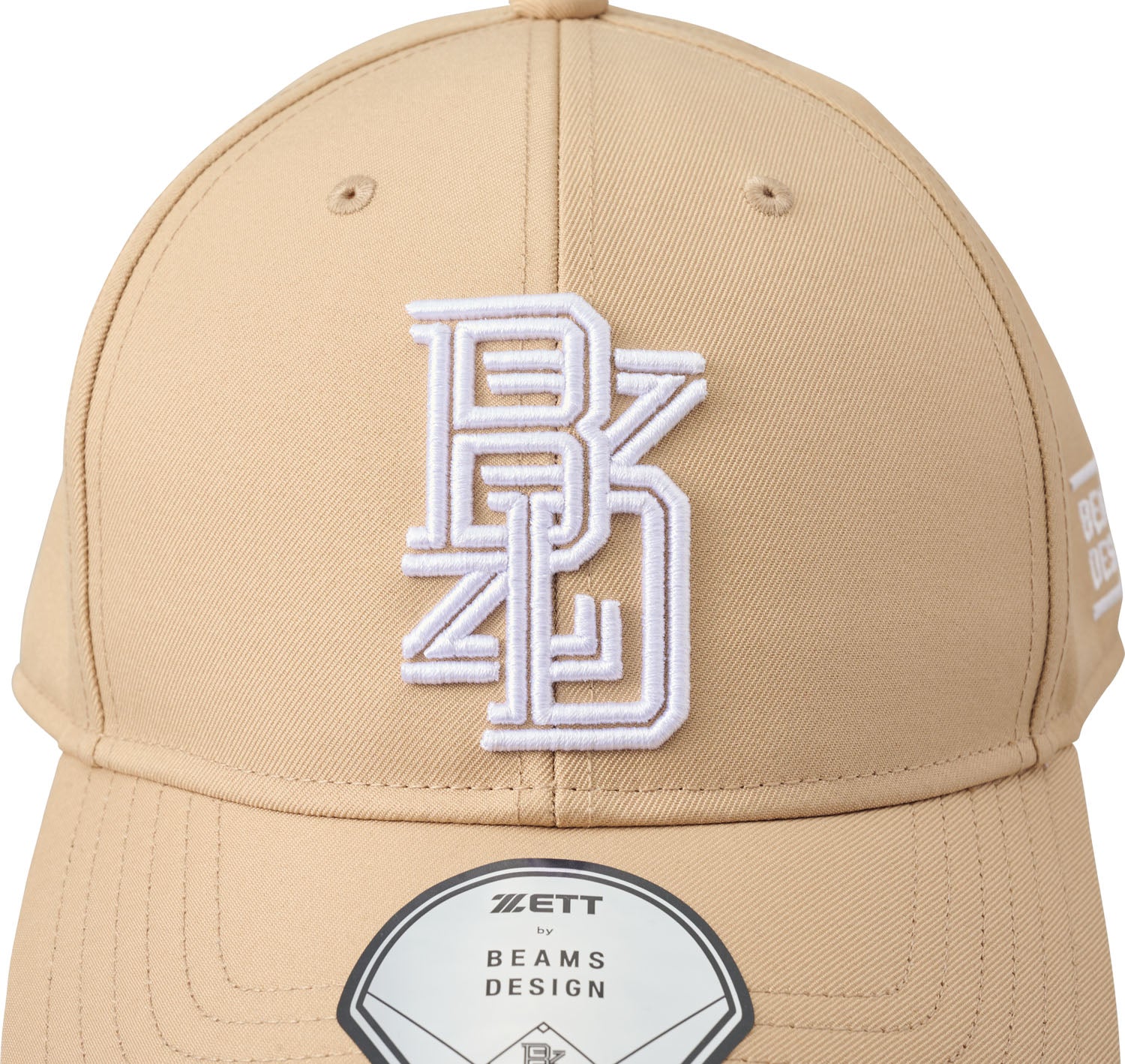 BEAMS ベージュ ベースボールキャップ ゼット 野球 キャップ 大人 ZETT ビームス デザイン BEAMS