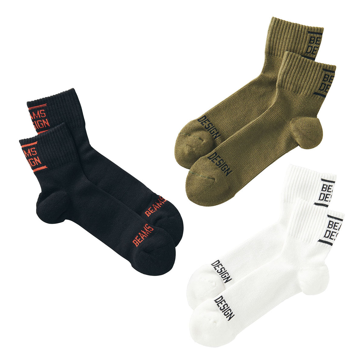 ZETT by BEAMS DESIGN 3Pスニーカーソックス