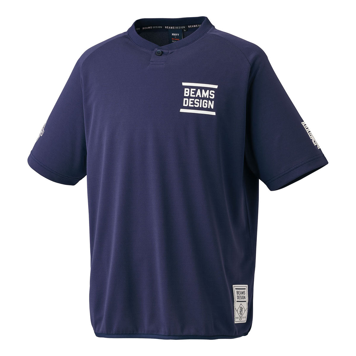 ZETT by BEAMS DESIGN ヘンリーネックレイヤーシャツ BOT77406