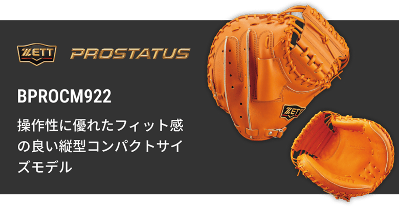 プロステ/硬式用キャッチャーミット/BPROCM820/5800/LH ZETT硬式