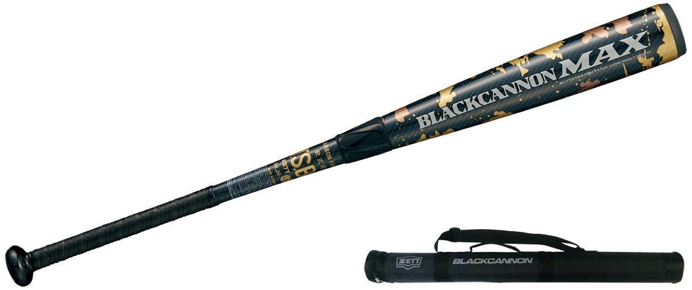 ZETT（ゼット）軟式用FRP製バット ブラックキャノンGREAT 84cm 720g平均 軟式M号球対応（BCT35084）野球 カーボン トップバランス 大人用 一般用